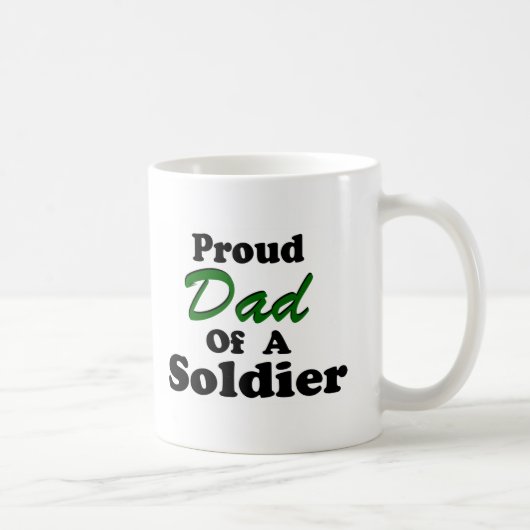 Stolzer Vater eines Soldaten Kaffeetasse (Rechts)