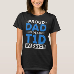 Stolzer Vater eines T1D-Kriegers Typ-1-Diabetes Aw T-Shirt