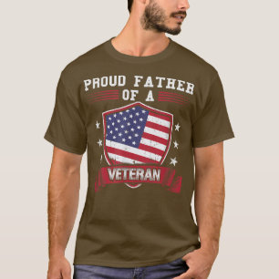 Stolzer Vater eines Veteranen T für den militärisc T-Shirt