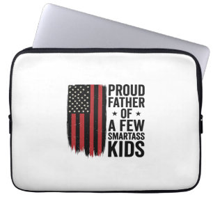 Stolzer Vater einiger frecher Kinder - Patriotisch Laptopschutzhülle