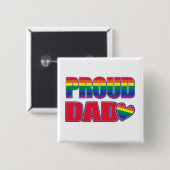 Stolzer Vater - Gay Pride Button (Vorne & Hinten)