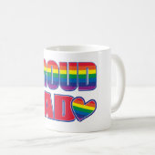 Stolzer Vater - Gay Pride Kaffeetasse (VorderseiteRechts)