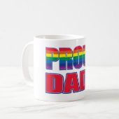 Stolzer Vater - Gay Pride Kaffeetasse (Vorderseite Links)