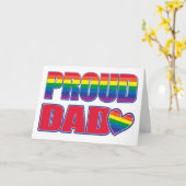 Stolzer Vater - Gay Pride Karte (Gelbe Blume)