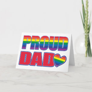 Stolzer Vater - Gay Pride Karte