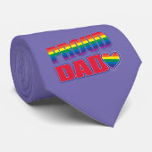 Stolzer Vater - Gay Pride Krawatte (Gerollt)