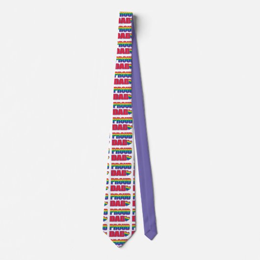 Stolzer Vater - Gay Pride Krawatte (Vorderseite)