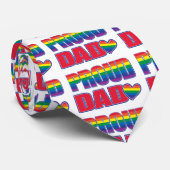 Stolzer Vater - Gay Pride Krawatte (Gerollt)