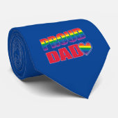 Stolzer Vater - Gay Pride Krawatte (Gerollt)