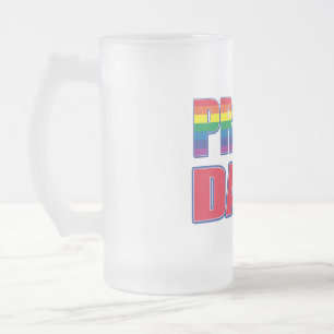 Stolzer Vater - Gay Pride Mattglas Bierglas