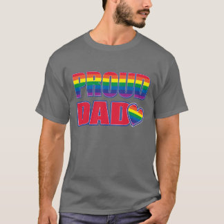 Stolzer Vater - Gay Pride-Regenbogenflagge T-Shirt