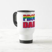 Stolzer Vater - Gay Pride Reisebecher (Vorderseite Links)