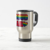 Stolzer Vater - Gay Pride Reisebecher (VorderseiteRechts)