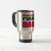 Stolzer Vater - Gay Pride Reisebecher (Vorderseite Links)