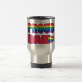 Stolzer Vater - Gay Pride Reisebecher (Mittel)
