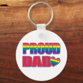 Stolzer Vater - Gay Pride Schlüsselanhänger (Vorderseite)