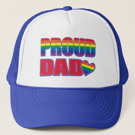 Stolzer Vater - Gay Pride Truckerkappe (Vorderseite)