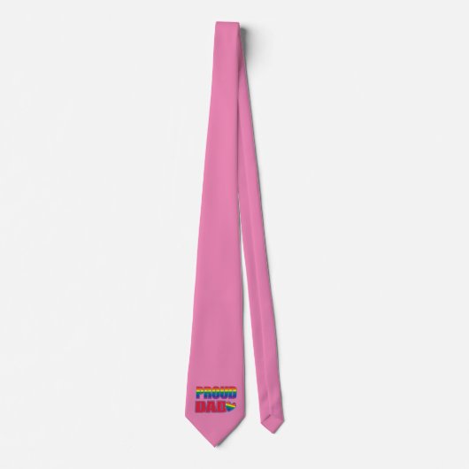 Stolzer Vater - Gay Pride Vater Krawatte (Vorderseite)