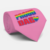 Stolzer Vater - Gay Pride Vater Krawatte (Gerollt)