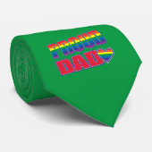 Stolzer Vater - Gay Pride Vater Krawatte (Gerollt)
