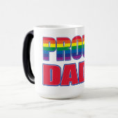 Stolzer Vater - Gay Pride Verwandlungstasse (Vorderseite Links)