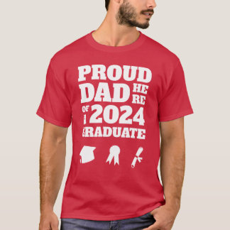 Stolzer Vater hier von einem 2024-Absolvent stolz T-Shirt