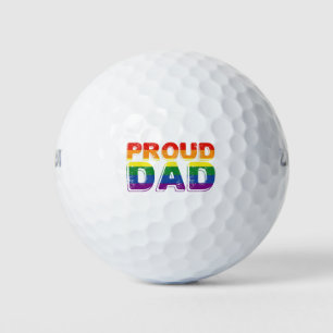Stolzer Vater LGBT-Elternteil Gay Pride Vater Golfball