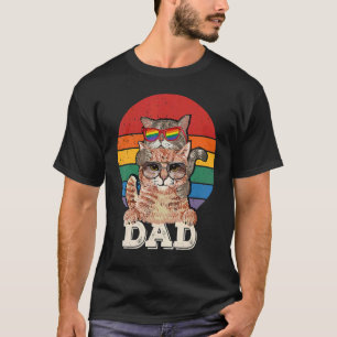 Stolzer Vater Lgbtqia Lgbt Eltern Stolz Vater Als T-Shirt