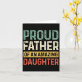 Stolzer Vater Phantastische Tochter Funny Vater Va Karte (Gelbe Blume)