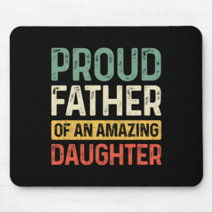 Stolzer Vater Phantastische Tochter Funny Vater Va Mousepad