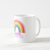 Stolzer Vater Regenbogen-Vater Vatertag Kaffeetasse (VorderseiteRechts)