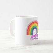 Stolzer Vater Regenbogen-Vater Vatertag Kaffeetasse (Vorderseite Links)
