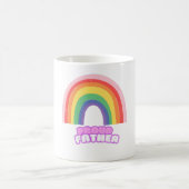Stolzer Vater Regenbogen-Vater Vatertag Kaffeetasse (Mittel)