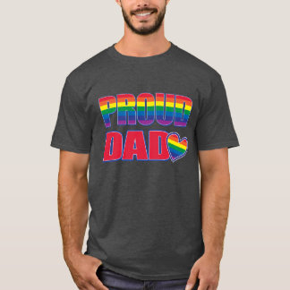 Stolzer Vater - Regenbogenflagge - Gay Pride T-Shirt