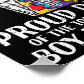 Stolzer Vater Toughest Boy Autism Awareness Asd Da Poster (Ecke)