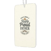 Stolzer Vater Vintage-Gravur-Zitat-Design_1 Autolufterfrischer (Links)