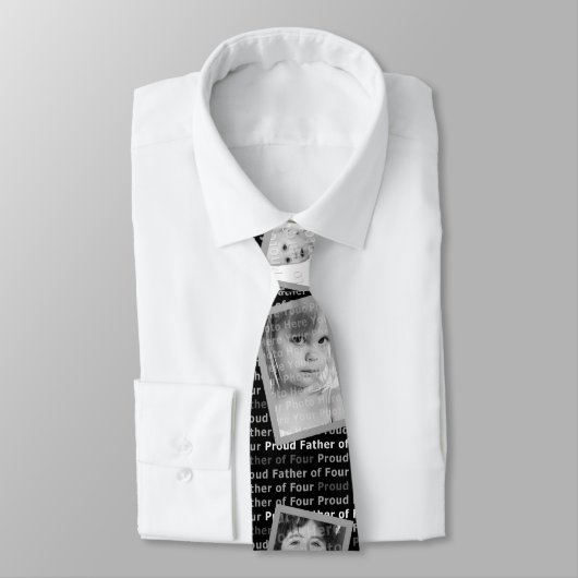 Stolzer Vater von vier - fertigen Sie mit eigenen Krawatte (Gebunden)