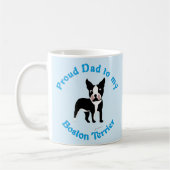 Stolzer Vater zu Boston Terrier Kaffeetasse (Links)