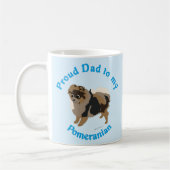 Stolzer Vater zu meinem Spitz Kaffeetasse (Links)