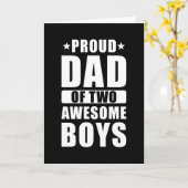 Stolzer Vater Zwei Söhne Karte (Gelbe Blume)