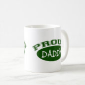 Stolzer Vati (Grün) Kaffeetasse (VorderseiteRechts)