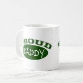 Stolzer Vati (Grün) Kaffeetasse (Vorderseite Links)