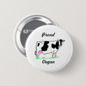 Stolzer veganer Knopf Button (Vorne & Hinten)