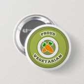 Stolzer Vegetarier Button (Vorne & Hinten)