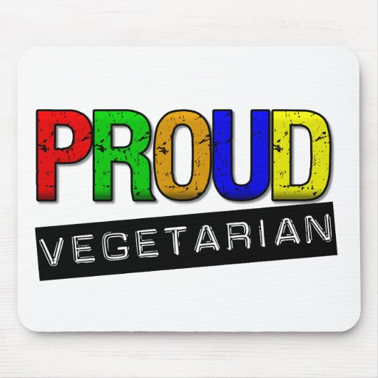 Stolzer Vegetarier Mousepad (Vorne)