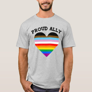 Stolzer Verbündeter Progress Pride T-Shirt
