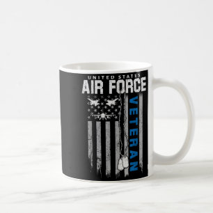 Stolzer Veteran der Luftwaffe-Flagge amerikanisch Kaffeetasse