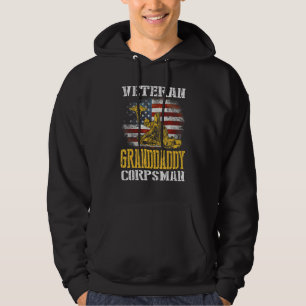 Stolzer Veteran Großvater Sanitäter Flagge Vintage Hoodie