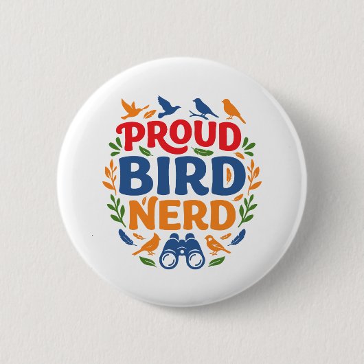 STOLZER VOGELNERD BUTTON (Vorderseite)