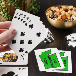 Stolzer Washington Redneck Spielkarten